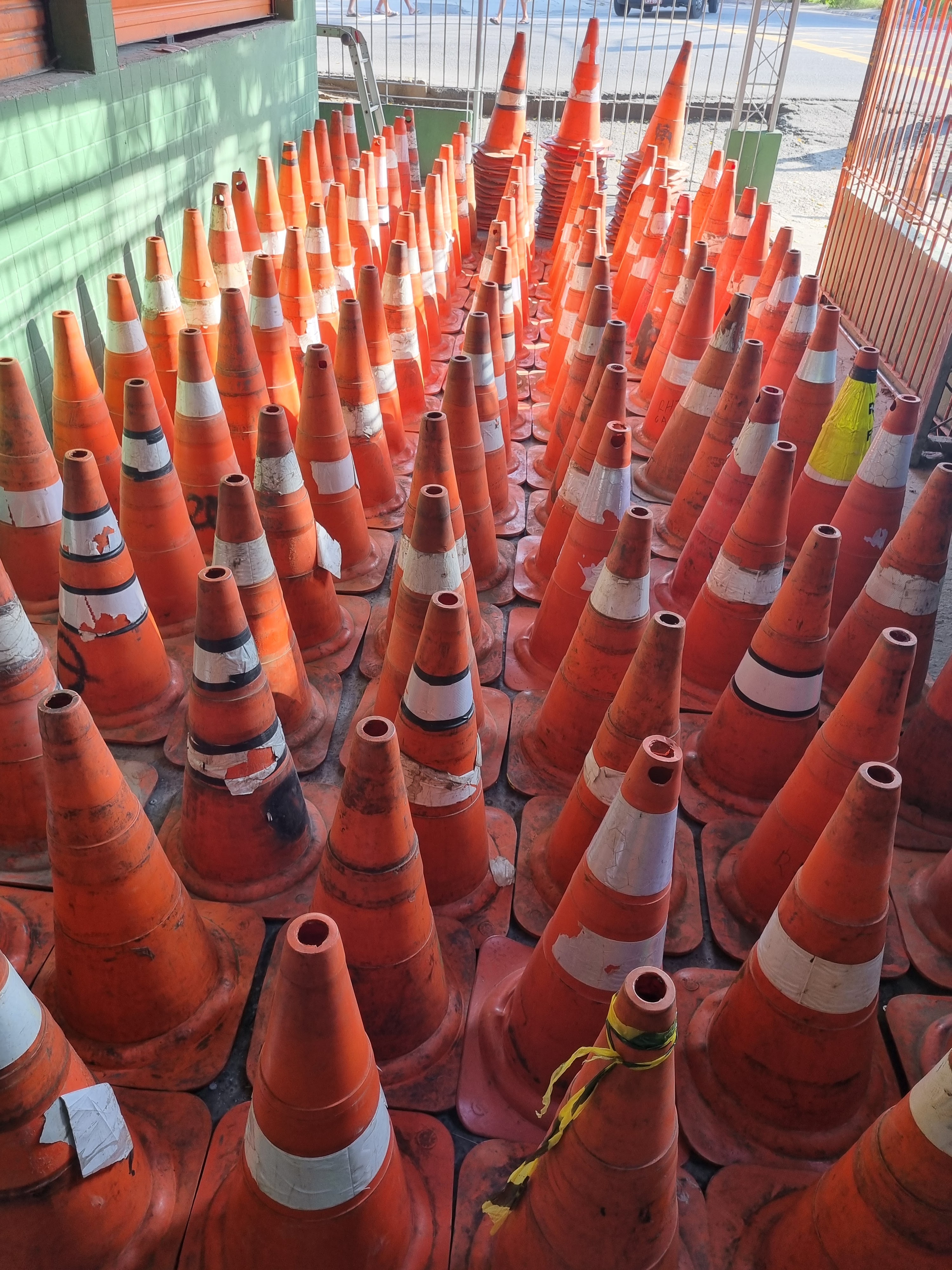 Cone antes da manutenção